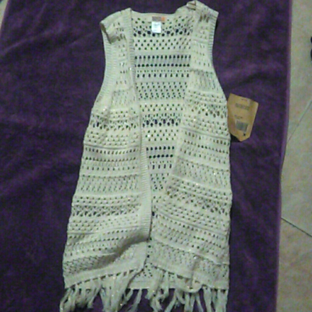 Girls crochet vest